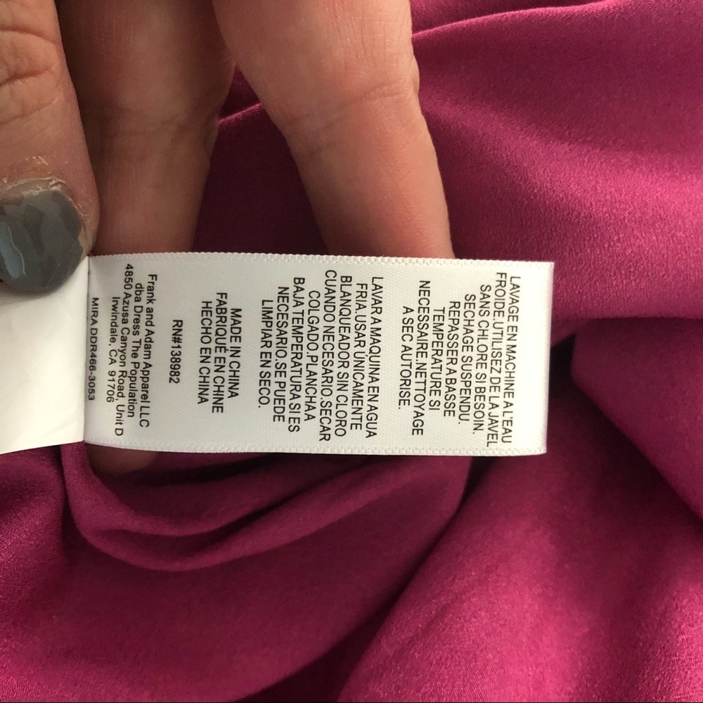 Dress the population Mira dress in hibiscus pink - Picture 15 of 16